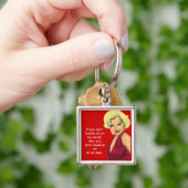 Blonde Glamour Girl Sleutelhanger (Hand)