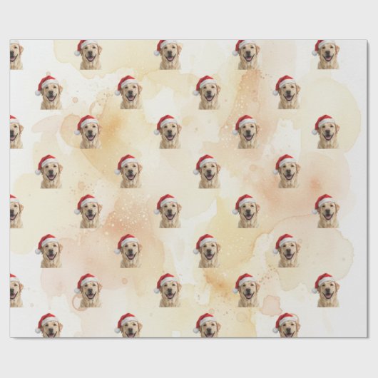 Blonde Goud Retriever 1 Cadeaupapier (Vlak)