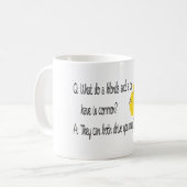 Blonde grap koffiemok (Voorkant links)