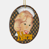 Blonde haarverpleegster keramisch ornament (Rechts)