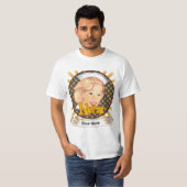 Blonde haarverpleegster t-shirt (Voorkant volledig)