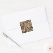 Blonde Hair Background Square Sticker (Envelop)