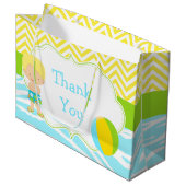 Blonde Hair Boy Pool Party Basparty Hartelijk dank Groot Cadeauzakje (Voorkant Gekanteld)