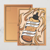 Blonde Hair Dye Bottle Vrouwelijke Cartoon Briefkaart (Voorkant / Achterkant)