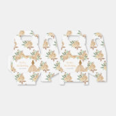 Blonde Hair Princess Peach Floral Birthday Party Bedankdoosjes (Uitgevouwen)