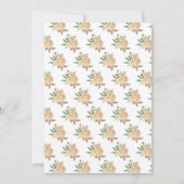 Blonde Hair Princess Peach Floral Quinceanera Bedankkaart (Achterkant)