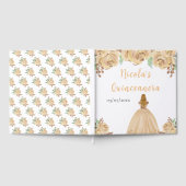Blonde Hair Princess Peach Quinceanera Guest Book Gastenboek (Volledig)