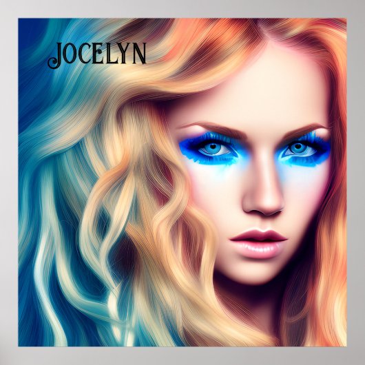 Blonde Haire Blue Eyed Bombshell Poster (Voorkant)