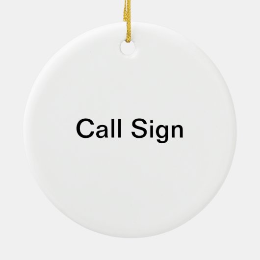 Blonde Ham Radio Pin-up Girl-kerstversiering Keramisch Ornament (Achterkant)