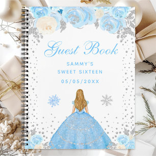 Blonde Haren Prinses Sweet Sixteen Winter Notitieboek