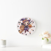Blonde Heks Halloween Wandklok (Huis)