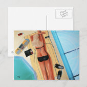 Blonde in Black Briefkaart (Voorkant / Achterkant)