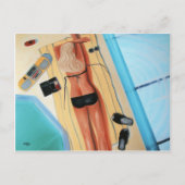 Blonde in Black Briefkaart (Voorkant)