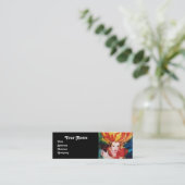 BLONDE IN RED Monogram Beauty, Makeup, Hair Salon Mini Visitekaartje (Staand voorkant)