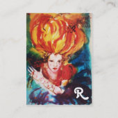 BLONDE IN RED Monogram Beauty, Makeup, Hair Salon Visitekaartje (Achterkant)