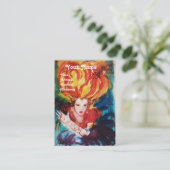 BLONDE IN RED Monogram Beauty, Makeup, Hair Salon Visitekaartje (Staand voorkant)