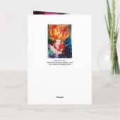 BLONDE IN RODE MONOGRAM NOTITIEKAARTJE (Achterkant)