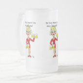 BLONDE JILLIE: "IN DOG BEERS HAD IK SLECHTS ÉÉN" MATGLAS BIERPUL (Voorkant links)