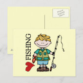 Blonde Jongen I de Visserij van de Liefde Briefkaart (Voorkant / Achterkant)
