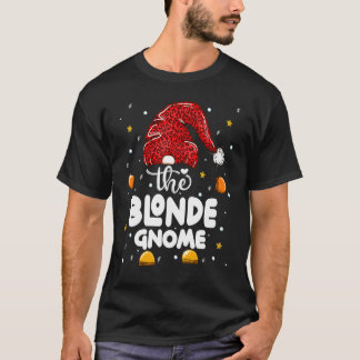 Blonde Kabouter Luipaard Familie Bijpassende Kerst T-shirt