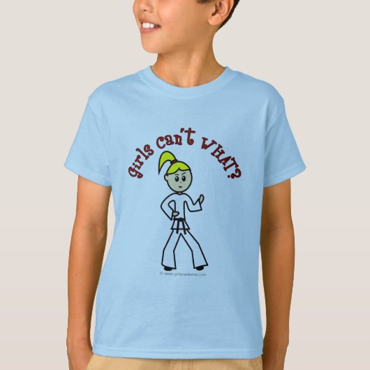 Blonde Karate Girl T-shirt (Voorkant)