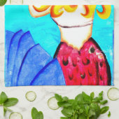 blonde keukenhanddoek (Gevouwen)