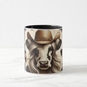 Blonde Landelijke Cowgirl Grappig Mok