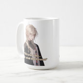 Blonde Lang Haar  Anime Guy Koffiemok (Voorkant links)