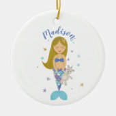 Blonde Little Mermaid Ornament (Voorkant)