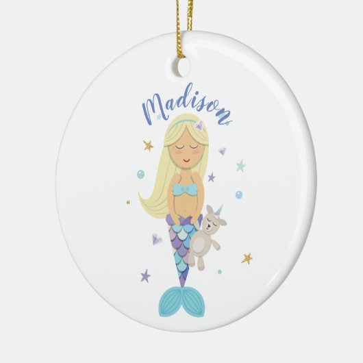 Blonde Little Mermaid Ornament (Links)