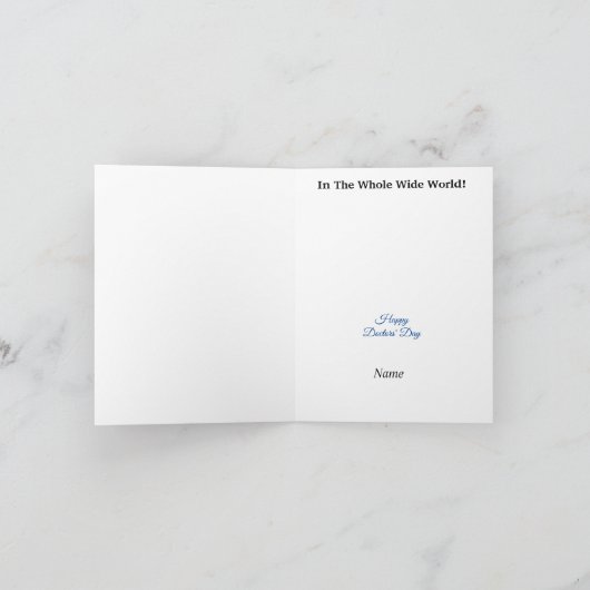 Blonde Male Doctor Wenskaart Kaart (Binnen)