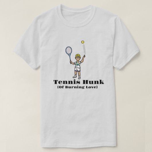 Blonde Male Tennis Hunk T-Shirt (Design voorkant)