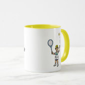 Blonde Male Tennis Player-Mok Mok (Voorkant rechts)