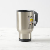 Blonde Mannelijke Doctor illustratie Dank u Reisbeker (Voorkant rechts)