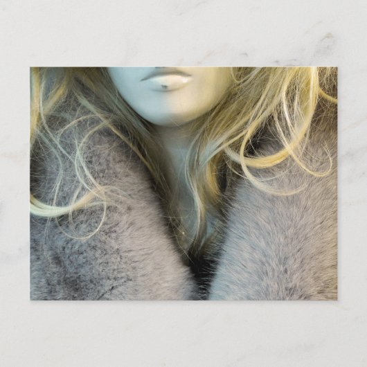 Blonde Mannequin Briefkaart (Voorkant)