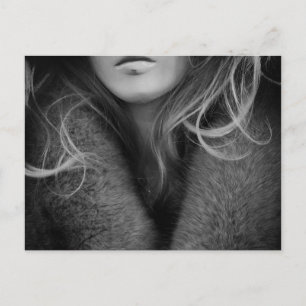 Blonde Mannequin in Black and White Briefkaart