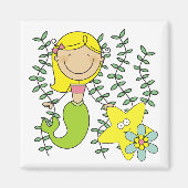 Blonde Meermin Magneet (Voorkant)