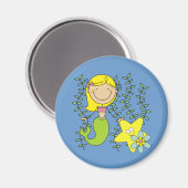 Blonde Meermin Magneet (Voorkant / Achterkant)