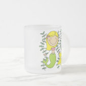 Blonde Meermin Matglas Koffiemok (Voorkant rechts)