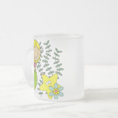 Blonde Meermin Matglas Koffiemok (Voorkant links)