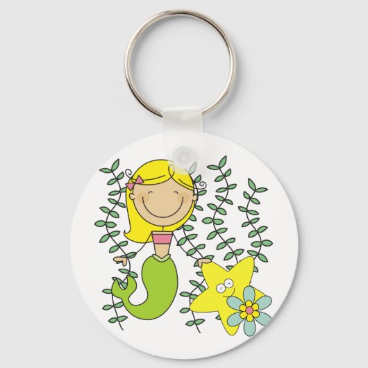 Blonde Meermin Sleutelhanger (Voorkant)