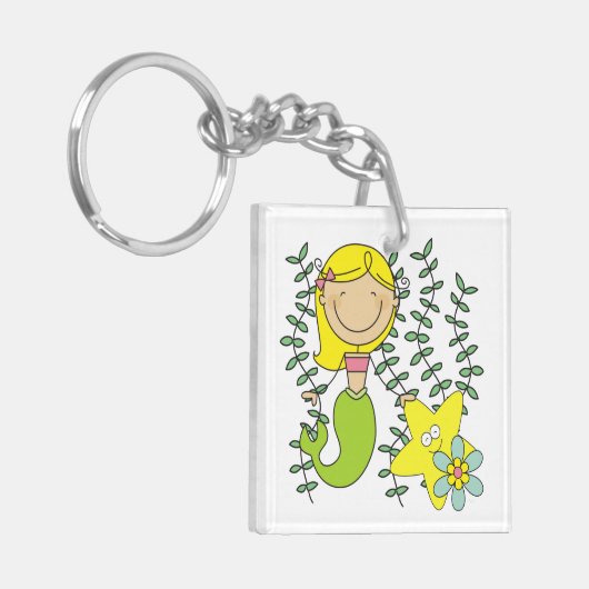 Blonde Meermin Sleutelhanger (Voorkant Links)