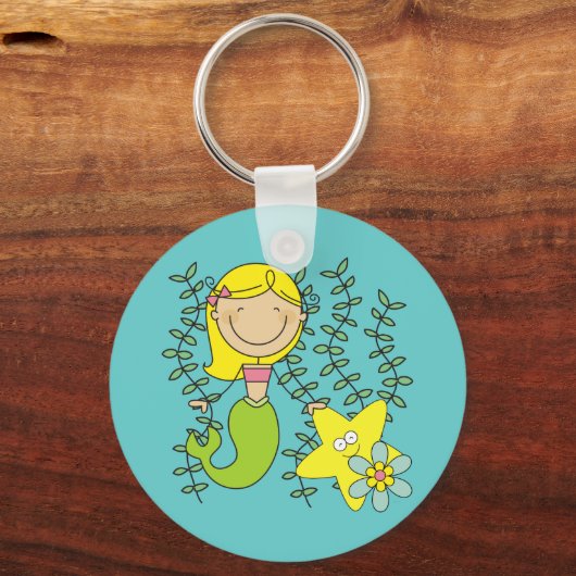 Blonde Meermin Sleutelhanger (Voorkant)