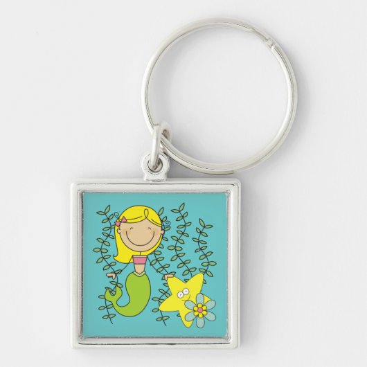 Blonde Meermin Sleutelhanger (Voorkant)