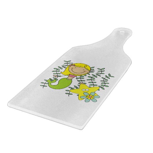 Blonde Meermin Snijplank (Hoek)