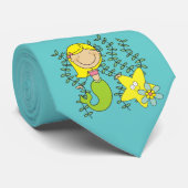 Blonde Meermin Stropdas (Opgerold)