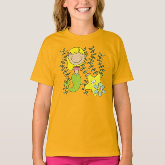 Blonde Meermin T-shirt (Voorkant)