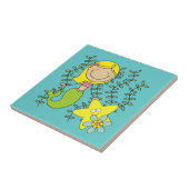 Blonde Meermin Tegeltje (Zijkant)