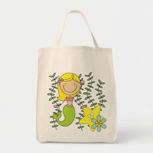 Blonde Meermin Tote Bag (Voorkant)