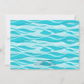 Blonde Mermaid Birthday-uitnodigingen Kaart (Achterkant)